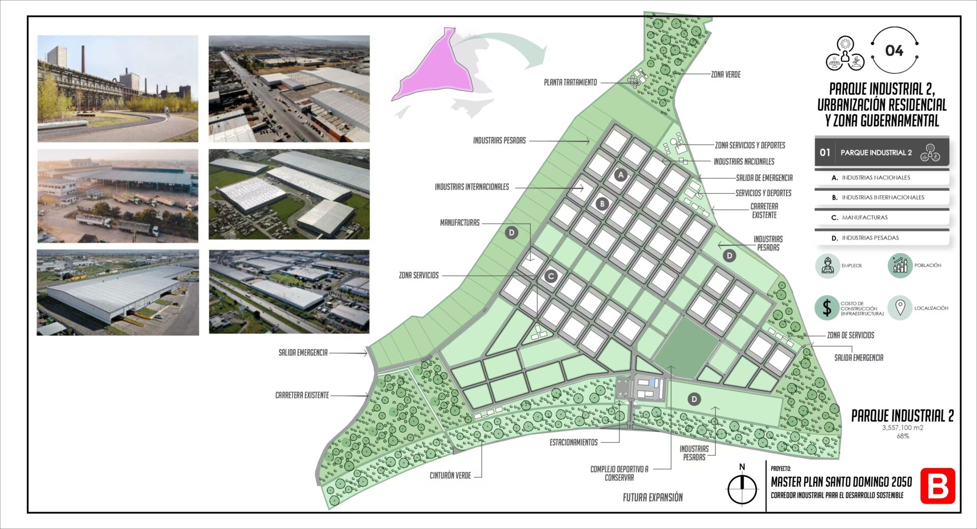 Parque industrial, Santo Domingo 2050